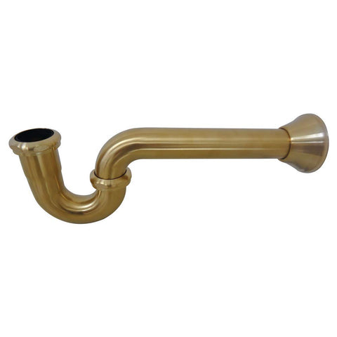 Kingston Brass Fauceture CC2127 Vintage 1-1/2 Inch Decor P-Trap, Brushed Brass