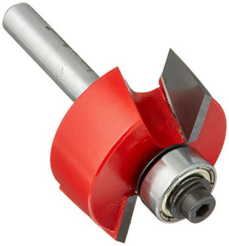 Freud Rabbeting Bit with Perma-Shield Coating for Cabinetmaking and Joinery - 3/8" Height, 1-1/4" Diameter, 2" Length, 1/4" Shank - 32-100