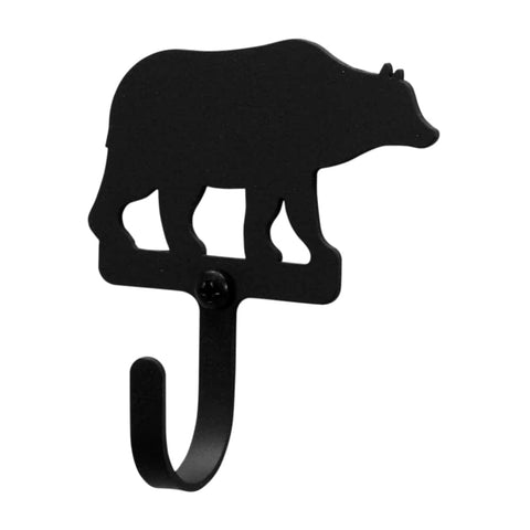 Village Wrought Iron Bear Wall Hook Decorative XSmall