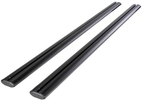 TrailFX TFXCB01 Tonneau Cover Rails with Cross Bars Fits Full Size Truck Beds Clamp-On Aluminum Powder Coated Black for TrailFX Hard Retractable Tonneau Covers 2 Cross Bars 59 Inch Length