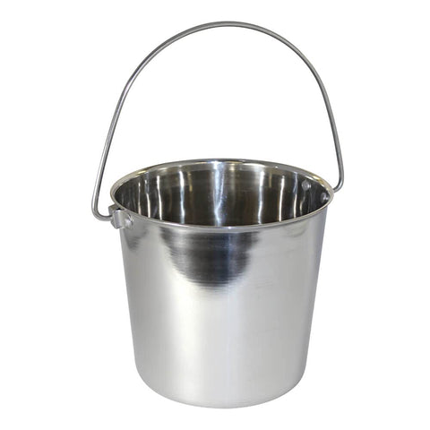 Indipets Heavy Duty Stainless Steel Dog Pail 6 QT