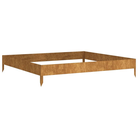 vidaXL Garden Raised Bed - Durable Corten Steel with y Finish, Large Space for Plants, Vegetables & Flowers. Ideal for Garden/Patio Decor.