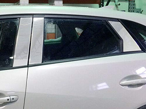 QAA is Compatible with 2016-2021 Mazda Cx-3 6 Piece Stainless Pillar Post Trim PP16771