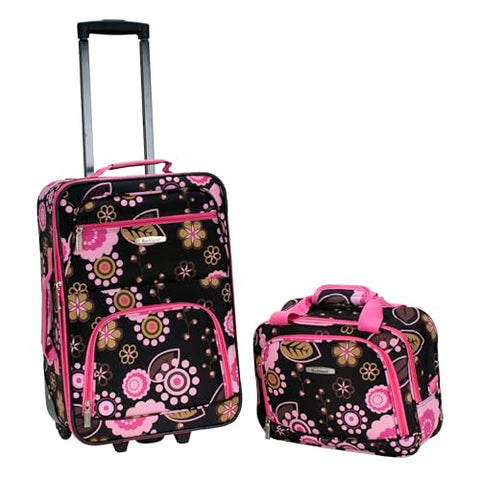 Rockland Fashion Softside Upright Luggage Set, Expandable, Pucci, 2-Piece (14/19)
