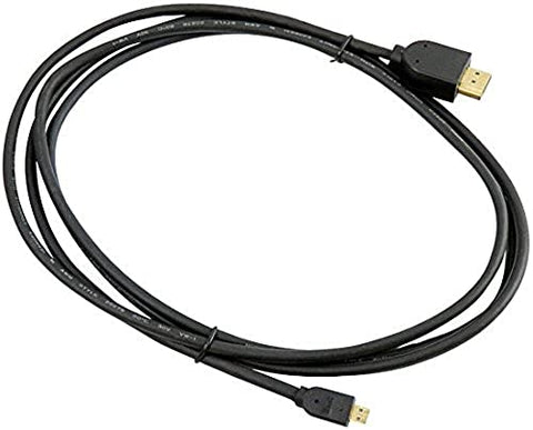 Pyle Home 6-Feet High-Speed HDMI Cable-HDMI Type A Male To HDMI Type D Micro Male Adapter w/ 24K Gold-Plated Connectors,Quad-Shielding Insulation for Digital Camera/Video Camera,Smartphone-HDTV- PHAD6