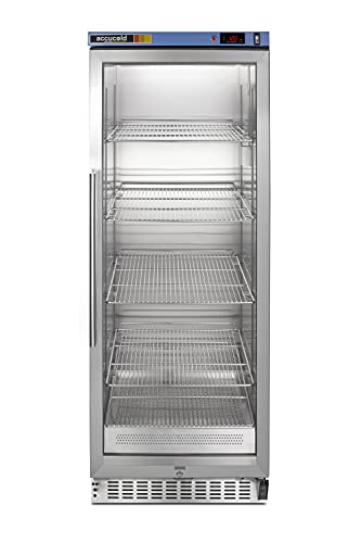 Summit Appliance PTHC125G Single Chamber Passive Heating Blanket Warmer with a Self-Closing Glass Door, Stainless Steel Interior, Digital Thermostat, Passive Heating, Stainless Steel Cabinet and Lock