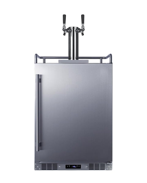24 inch Wide Built-In Outdoor Beer and Coffee Kegerator