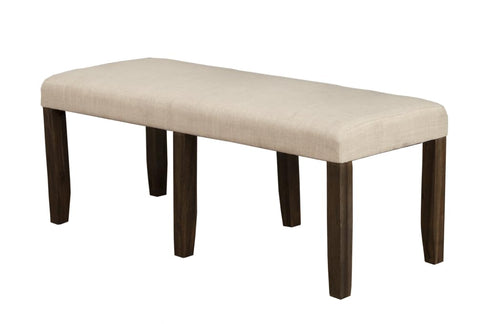 Alpine Furniture Brayden Acacia and Veneer Dining Bench, Espresso