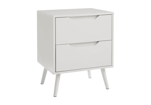 Monarch Specialties I 3688 Accent Table, Side Table, End, Nightstand, Bedroom, Living Room, White Laminate