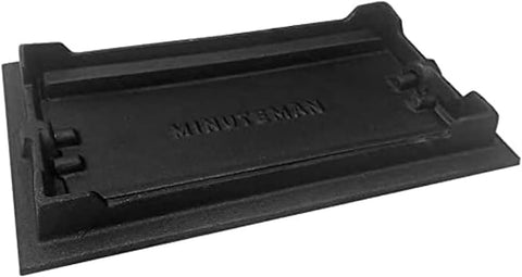 Modern Cast Iron Ash Dump Door Heavy-Duty Fireplace Cover with Sleek Black Powder-Coated Finish Durable Design for Clean & Efficient Ash Removal Preventing Debris Spill Balck