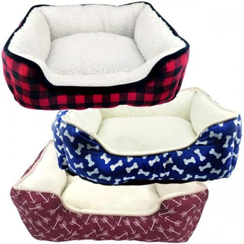 Slumber Pet SP Bone Print 19in Cuddler Bed