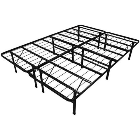 Fast Furnishings Queen-Size Steel Folding Metal Platform Bed Frame