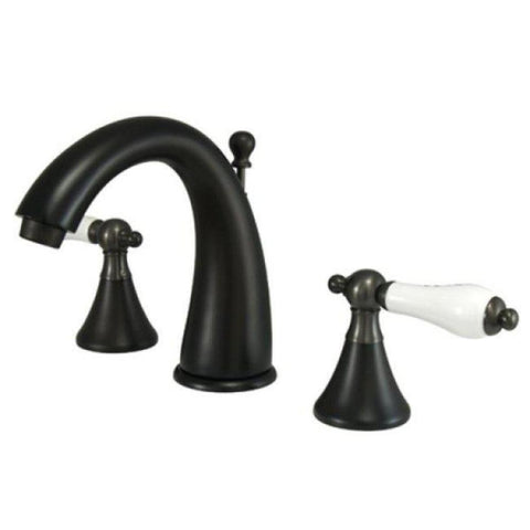 Elements of Design ES2975PL St. Regis Two Handle 8" to 16" Widespread Lavatory Faucet with Brass Pop-up, Oil Rubbed Bronze