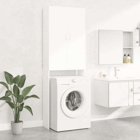 vidaXL Washing Machine Cabinet White 25.2x10.0x74.8