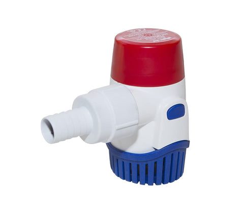 Rule 20DA, Standard Bilge Pump Non-Auto, Submersible, 800 GPH, 12V