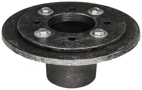 Infinity Drain CDIB 22 Clamp Down Drain Cast Iron, 2" Throat, 2" No Hub Outlet