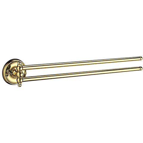 Smedbo SME, Polished Brass V226 Towel Rail Swing-Arm, 44 x 3.8 x 7 cm