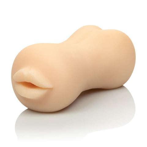 CalExotics Stroke It™ Mouth/Ass - Ivory