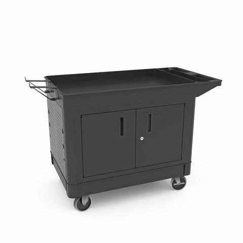 LUXOR XLC11C1 Industrial Work Cart with Locking Cabinet