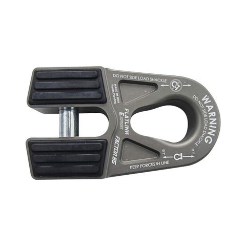Factor 55 00080-06 Flatlink E (Expert) Replaces Conventional Winch Hook with a Stronger Shackle/D-Ring Mount Maximum Load 16,000 lb Ultimate Failure Greater Than 40,000 lb – Gray