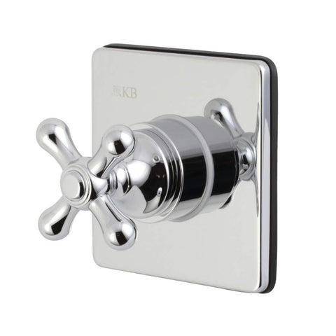 Kingston Brass KS3041AX Three-Way Diverter Valve with Trim Kit, Polished Chrome