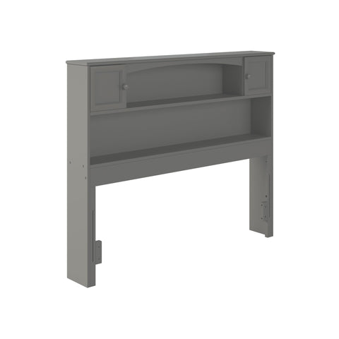 AFI, Newport Full Bookcase Headboard, Grey