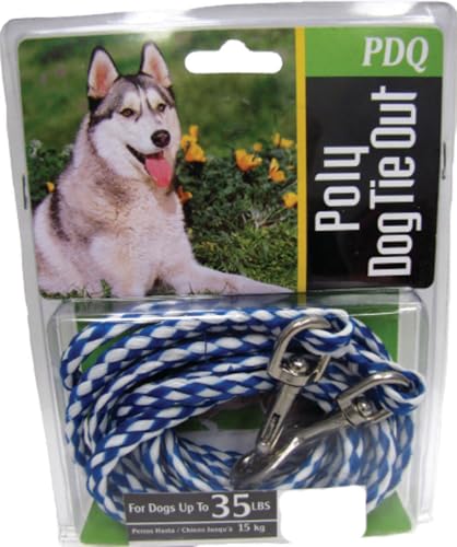 Boss Pet Q2415 000 99 15' Medium Dog Pdq Rope Tie-Out