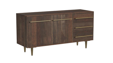 Powell Keavy Acacia Wood Console Table with Dark Brown D1446A21