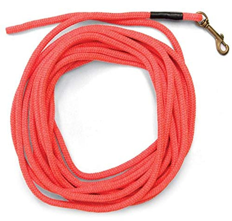 SportDOG Orange Check Cord - High-Visibility Floating Check Cord - Lightweight Tangle-Free Long Dog Training Lead with Heavy-Duty Brass Snap