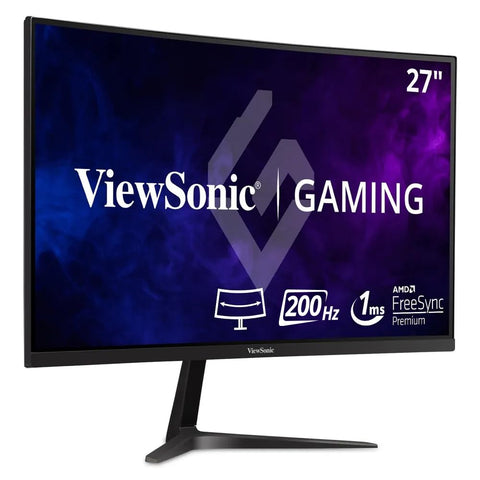 ViewSonic VX3218-PC-MHD 32 Inch Curved 1080p 1ms 180Hz Gaming Monitor with FreeSync Premium, Eye Care, HDMI and Display Port