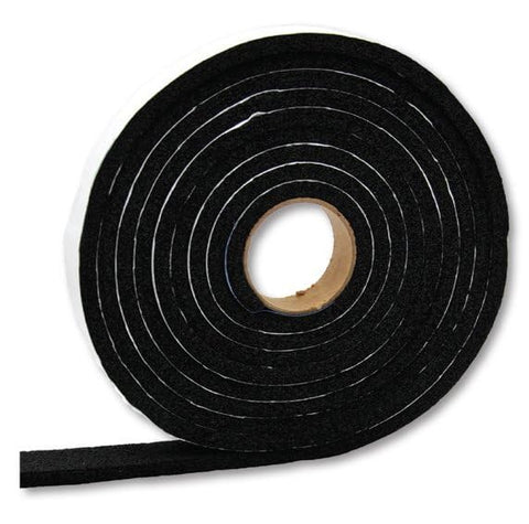 AP Products - 018-181418 - VINYL FOAM TAPE-BLK 1/2X1/4X100'