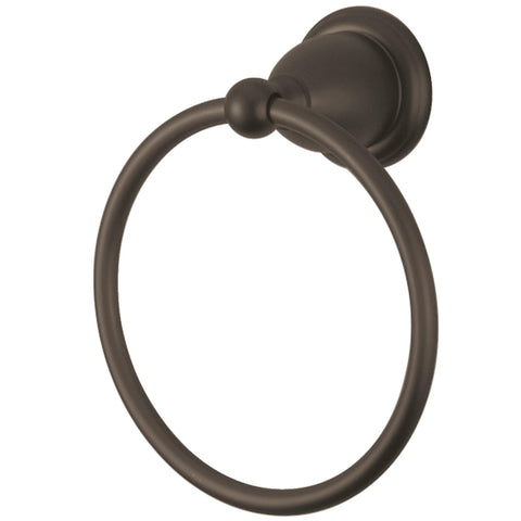 Kingston Brass BA1754ORB Heritage 6-InchTowel Ring, Oil Rubbed Bronze