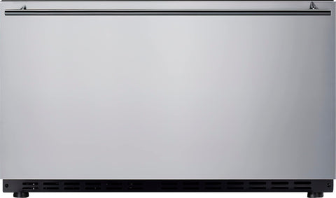 Summit 30” Drawer Refrigerator, Outdoor Refrigerator, 2.5 Capacity, Stainless Steel, Panel Ready Capable*- SDR301OS (*Panels not include)