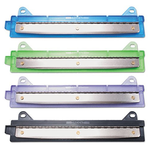 6-Sheet Trident Binder Punch Three-Hole 1/4 inch Holes Assorted Colors