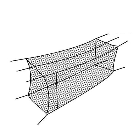 Cimarron Sports Outdoor Twisted and Knotted Training Weather Resistant Baseball Batting Cage Net with 4-Foot Access Door, Black