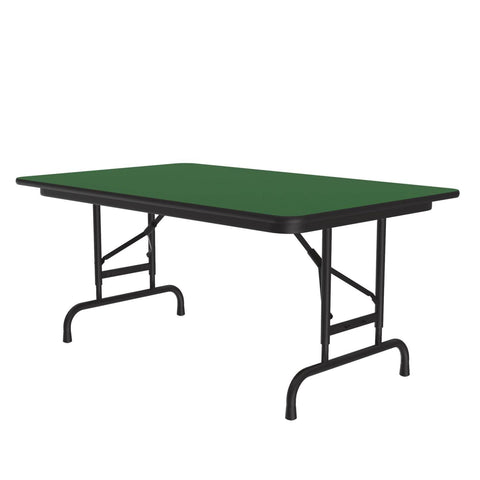 Standard Adjustable Height Folding Table (30 in. x 48 in./Green)