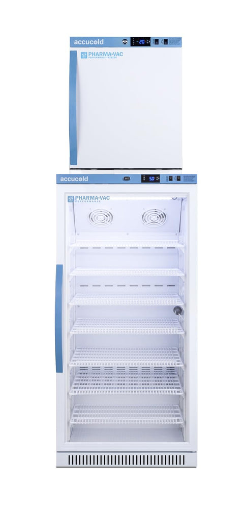 ACCUCOLD 24" Medical Performance Series All-Refrigerator/All-Freezer Combination (RHD, Glass Door)