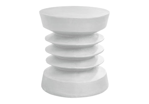 Monarch Specialties I 4153 Accent Table, 25" H, Indoor Or Outdoor, Side Table, End, Bedroom, Living Room, Nightstand, Round, White, Contemporary, Modern