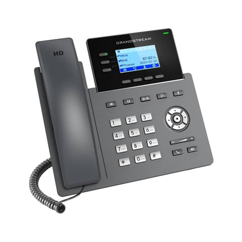 Grandstream GRP2603P IP Phone | 3 Lines, 6 SIP Accounts | 2.7-Inch LCD Display | Dual-Port Gigabit Ethernet with Integrated PoE | Power Adapter Not Included