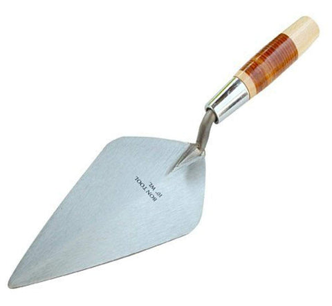 Bon 72-435 Brick Trowel - Carbon Steel Wide London 10-inch L Handle - For Brick, Block and Stone Masonry Construction
