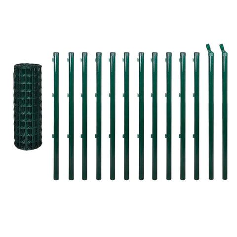 vidaXL Fence Kit 25 x 1.2 m Fence Gate Garden Edging