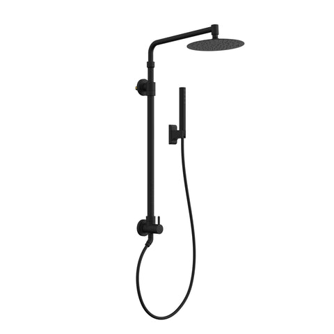 PULSE Showerspas 1059-MB Atlantis System with 10" Rain Showerhead, 5 Body Sprays and Hand Shower, Matte Black, 2.5 GPM
