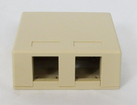 SURFACE MOUNT BOX, 2-PORT, 25PK, IV