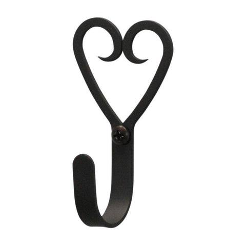 Wrought Iron Metal Small Heart Wall Hook Decorative Small