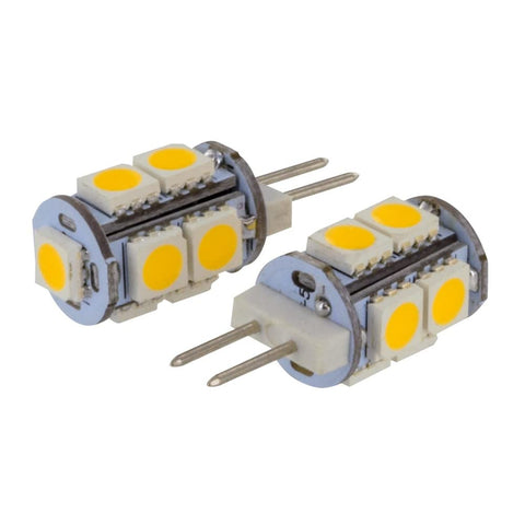Valterra Diamond Group G4 and JC10 LED Tower Replacement Bulb, Bipin, Fully Dimmable, 165LUM, 3500K.11A, 10W (2 Pack) - DG72611WVP, Warm White