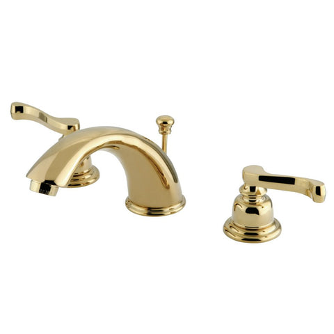 Kingston Brass KB962FL Royale Widespread Lavatory Faucet, Polished Brass