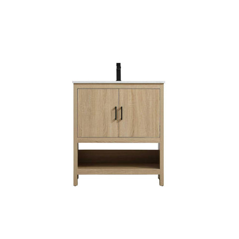 Elegant Kitchen and Bath Ira 30" Single Bathroom Vanity in Mango Wood