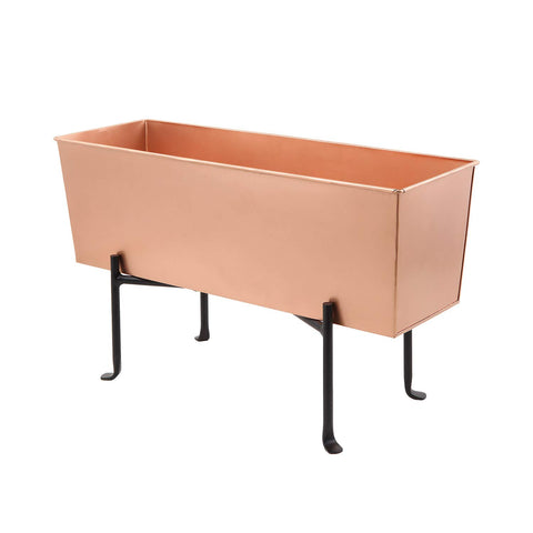 Achla Designs Copper Flower Box with Folding Stand