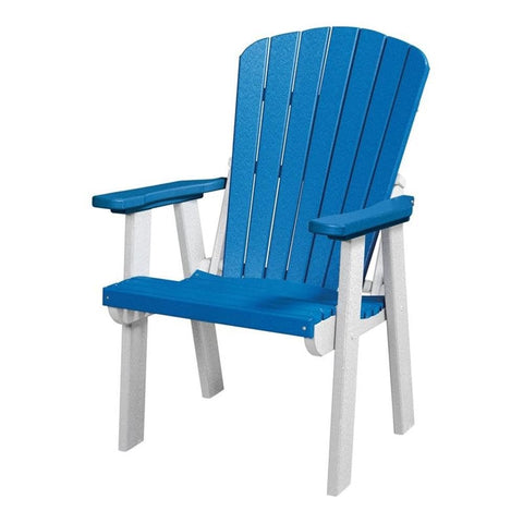 OS Home and Office Furniture 42" Resin Fan Back Chair in Blue/White