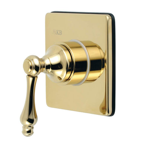 Kingston Brass KS3042AL Three-Way Diverter Valve with Trim Kit, Polished Brass